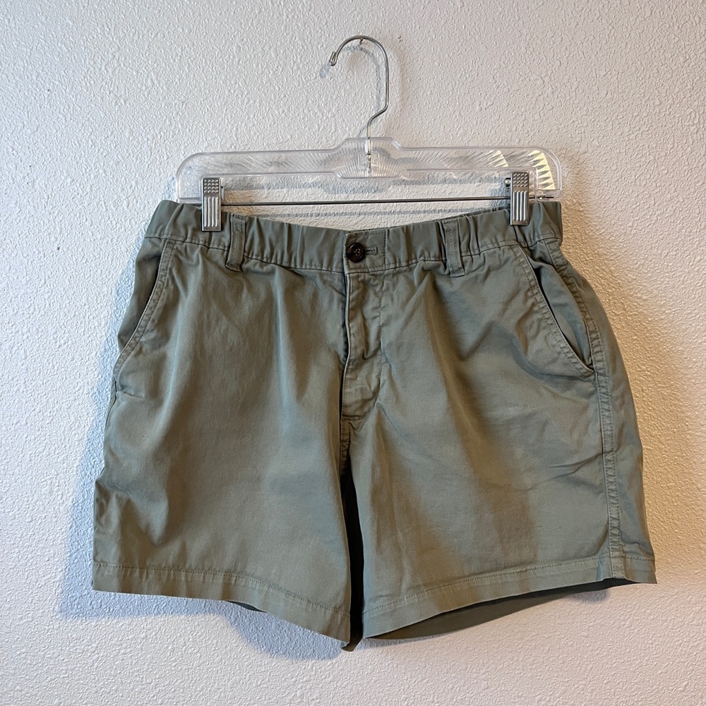 Bearbottom shorts men’s size large chino cotton short 5 inch inseam green color